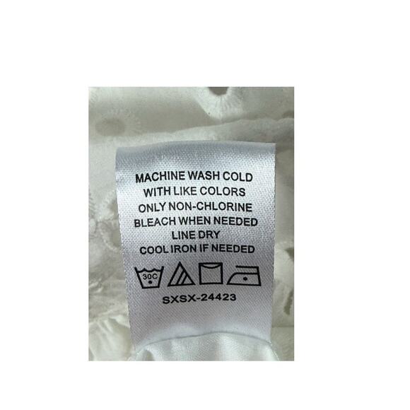 Mud Pie White Eyelet Floral Dress - Picture 4 of 4